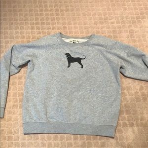 black dog sweatshirt crew neck